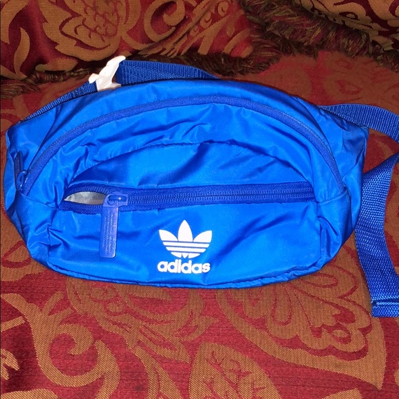 blue adidas fanny pack